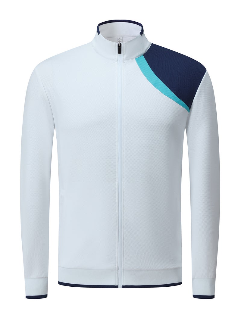 [Changfei Factory Store] Fall/Winter Leisure Men'S And Women'S Training Sports Jacket Long Sleeve Collar Top Group Dress - Image 4